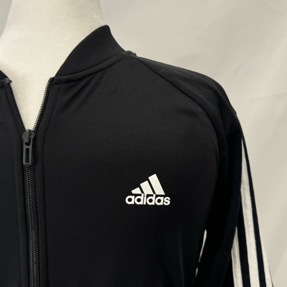 Adidas Black Track Zip-Up Jacket - Picture 6 of 9